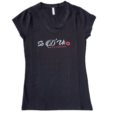 Black V-Neck Shirt